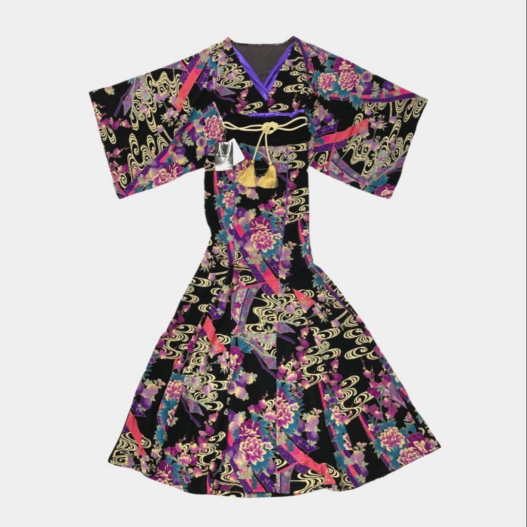 新品未使用XOXO kiss kiss 花魁着物風キャバ嬢ドレス3039