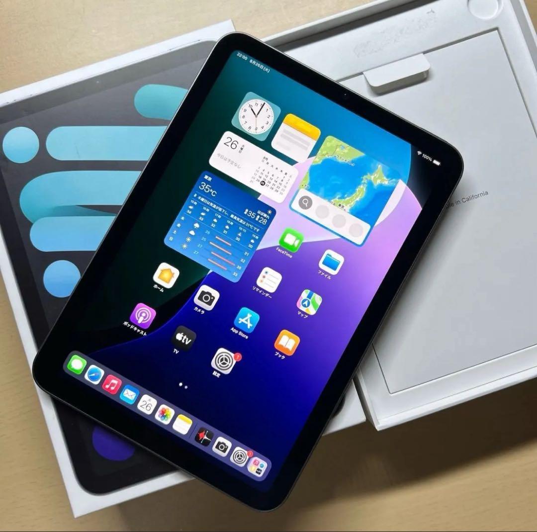 iPad mini6 第6世代　64GB Wi-Fi 割れなし　充放電回数1回