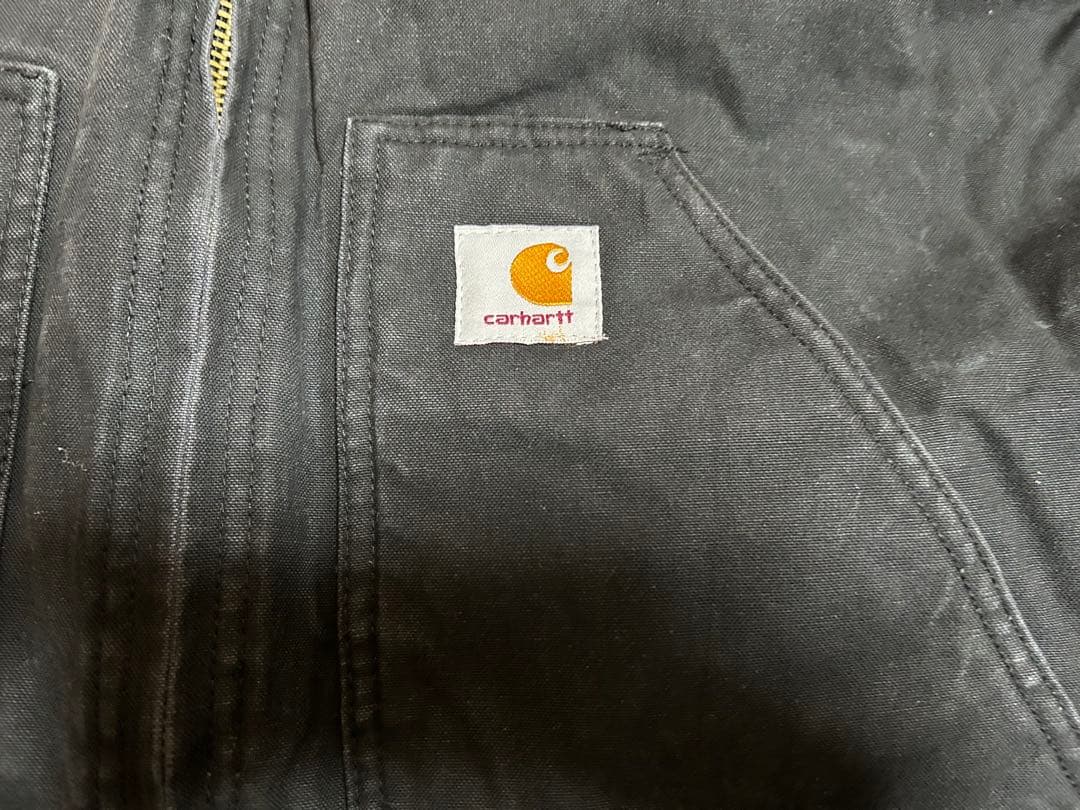 Carhartt ダッグベスト　企業ロゴ　USA製