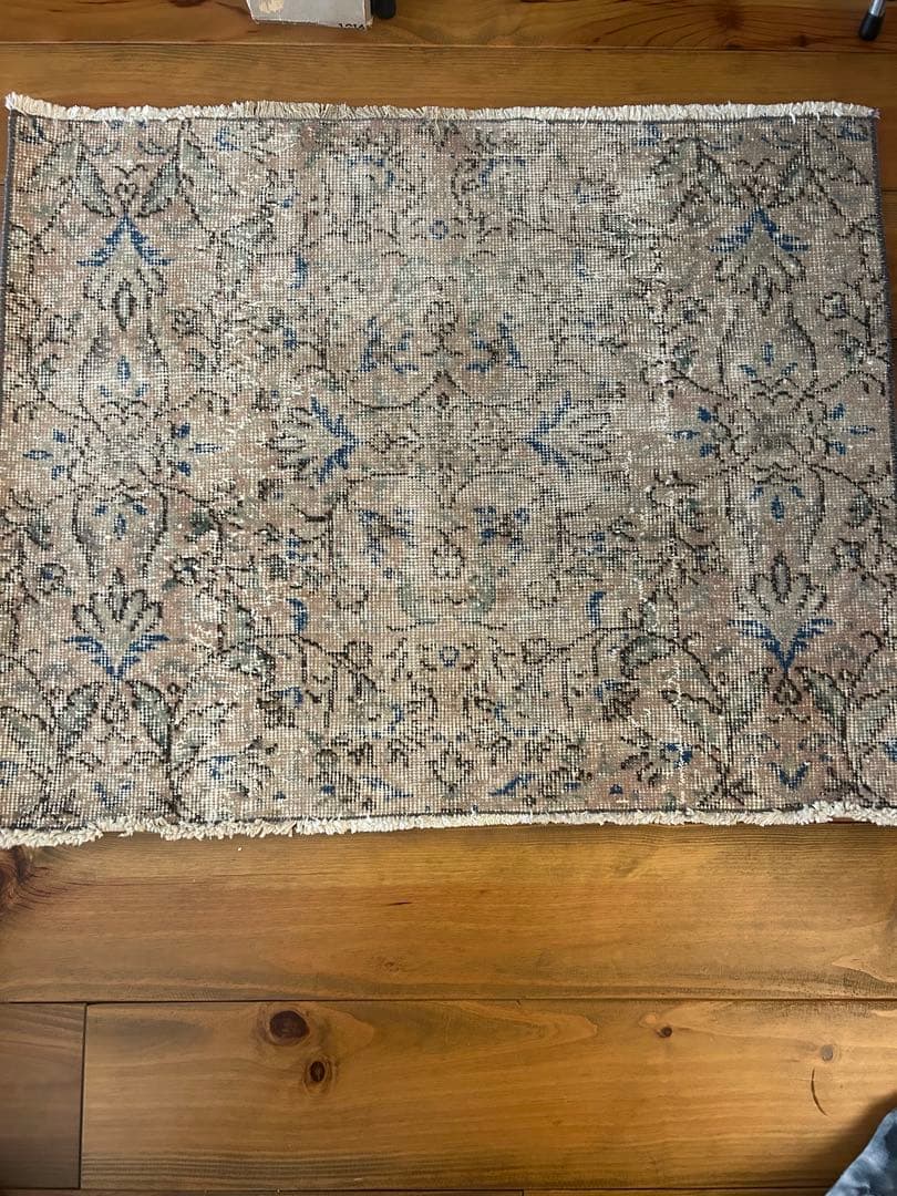 ビィンテージラグ　オーバダイ　トルコラグ