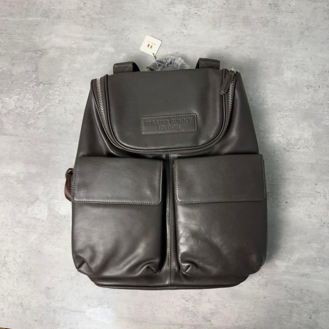 新品未使用 MASTER BUNNY EDITION ラムレザー リュック 茶