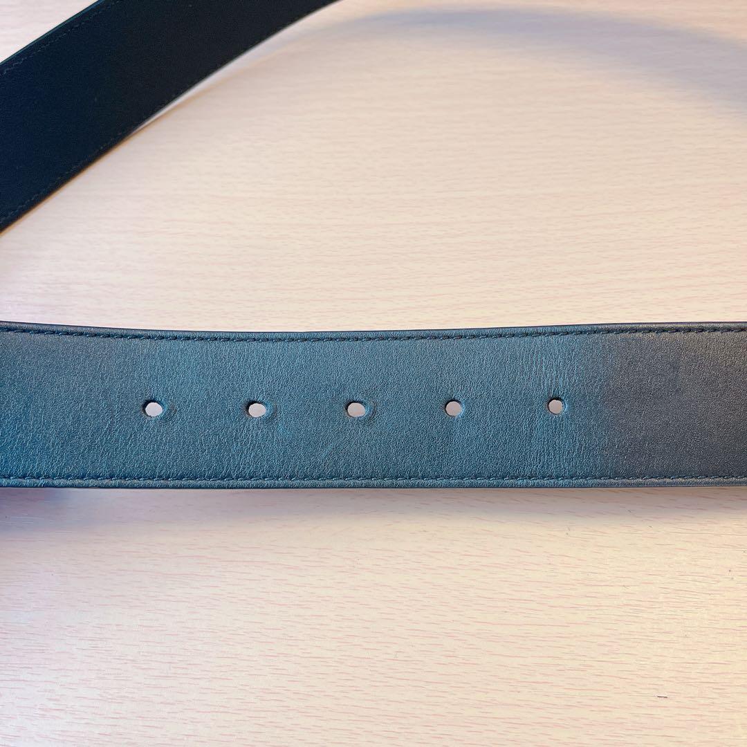 【廃盤】GUCCI パール付きGGロゴ ベルト