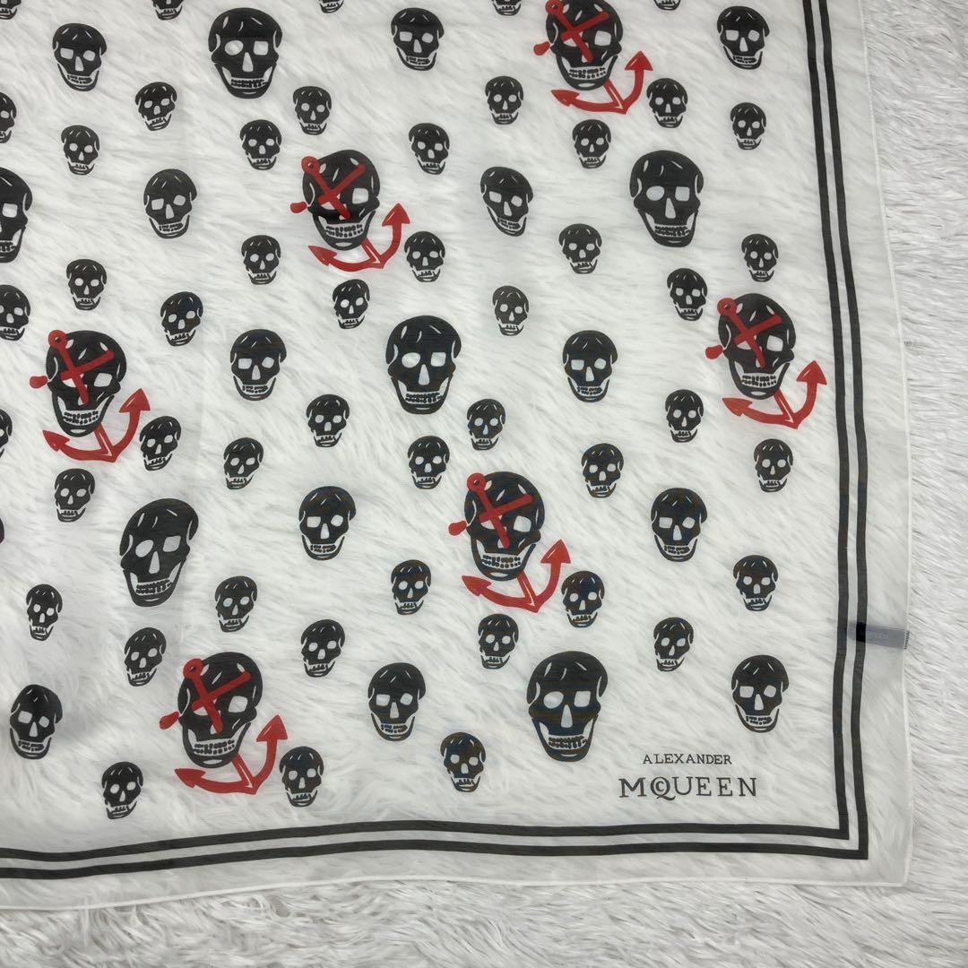 アレキサンダーマックイーン　スカーフ　スカル　ドクロ