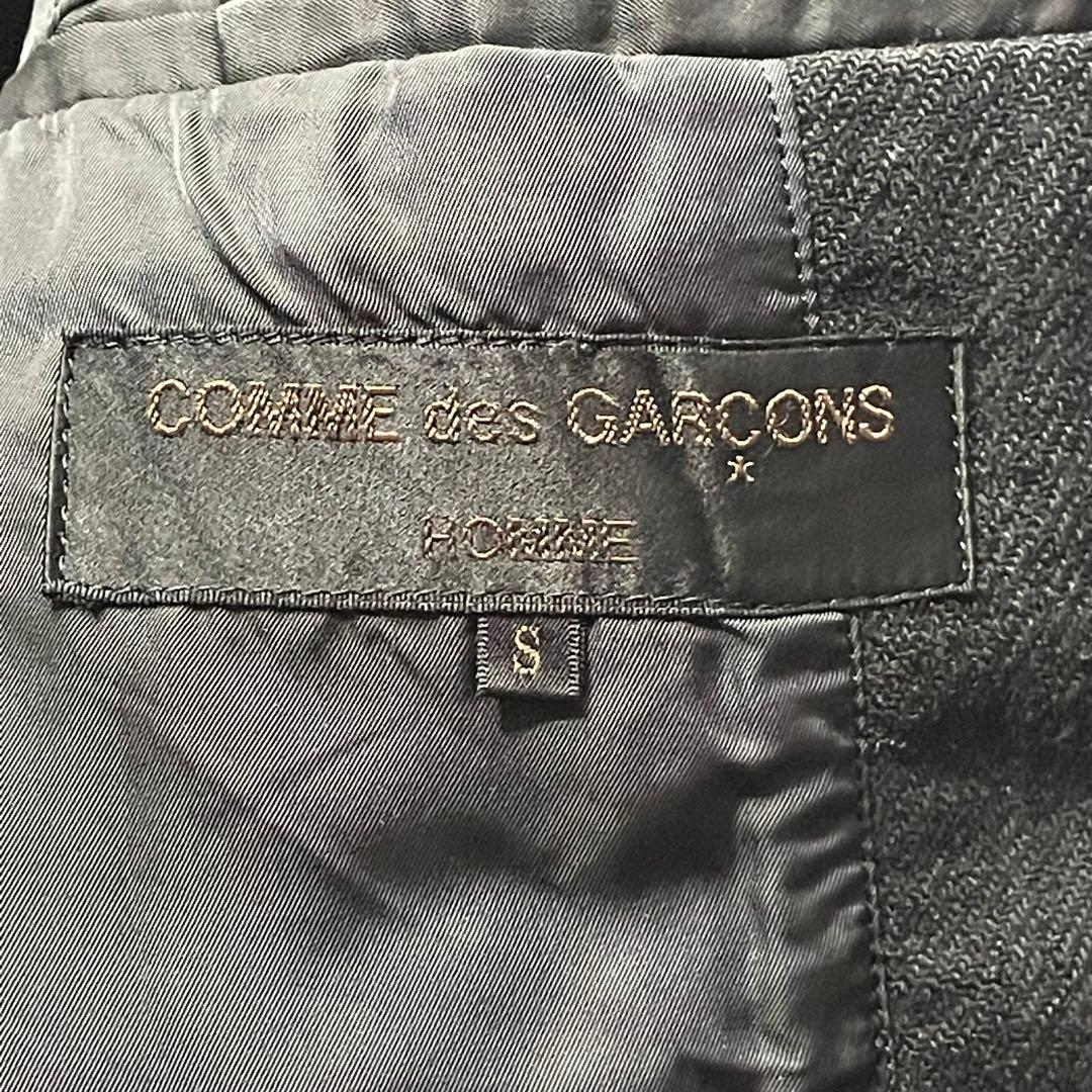 コムデギャルソンオム ブラックグレーチェック柄 カジュアルジャケット