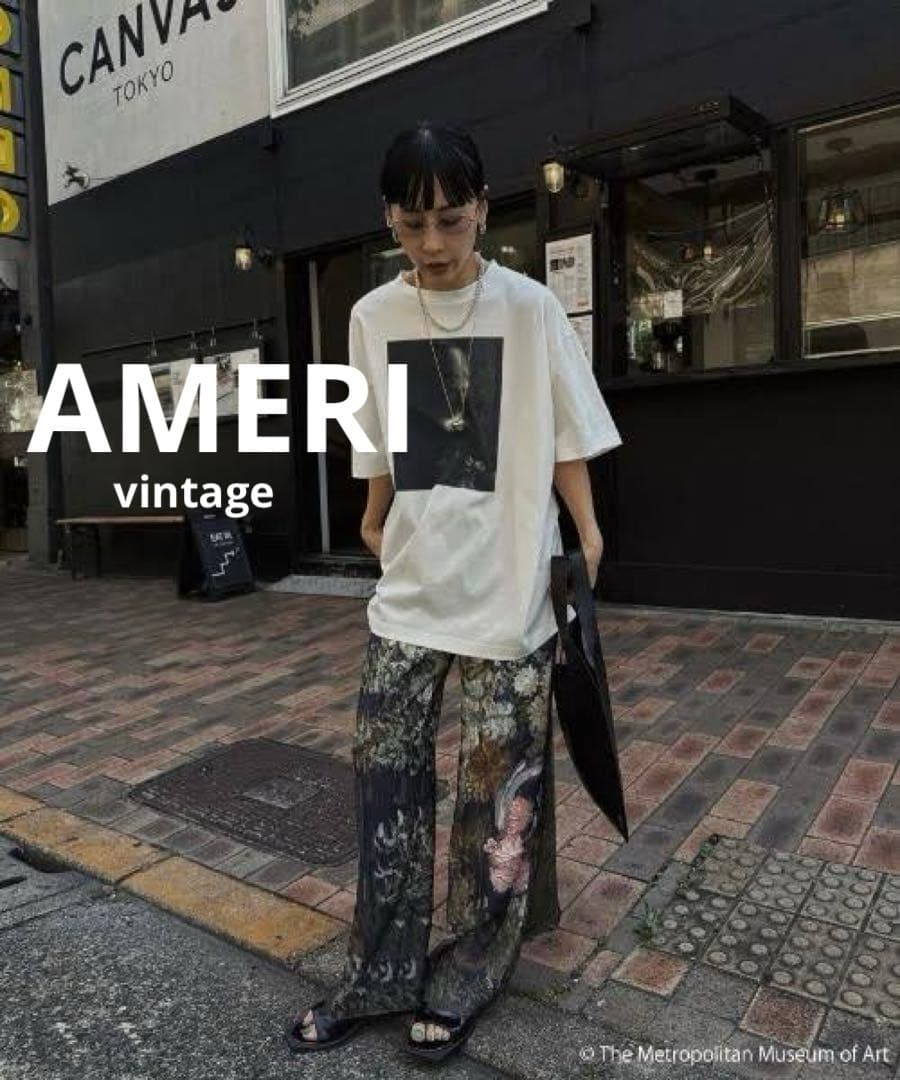 【極美品】 AMERI×THE MET FLOWER PANTS