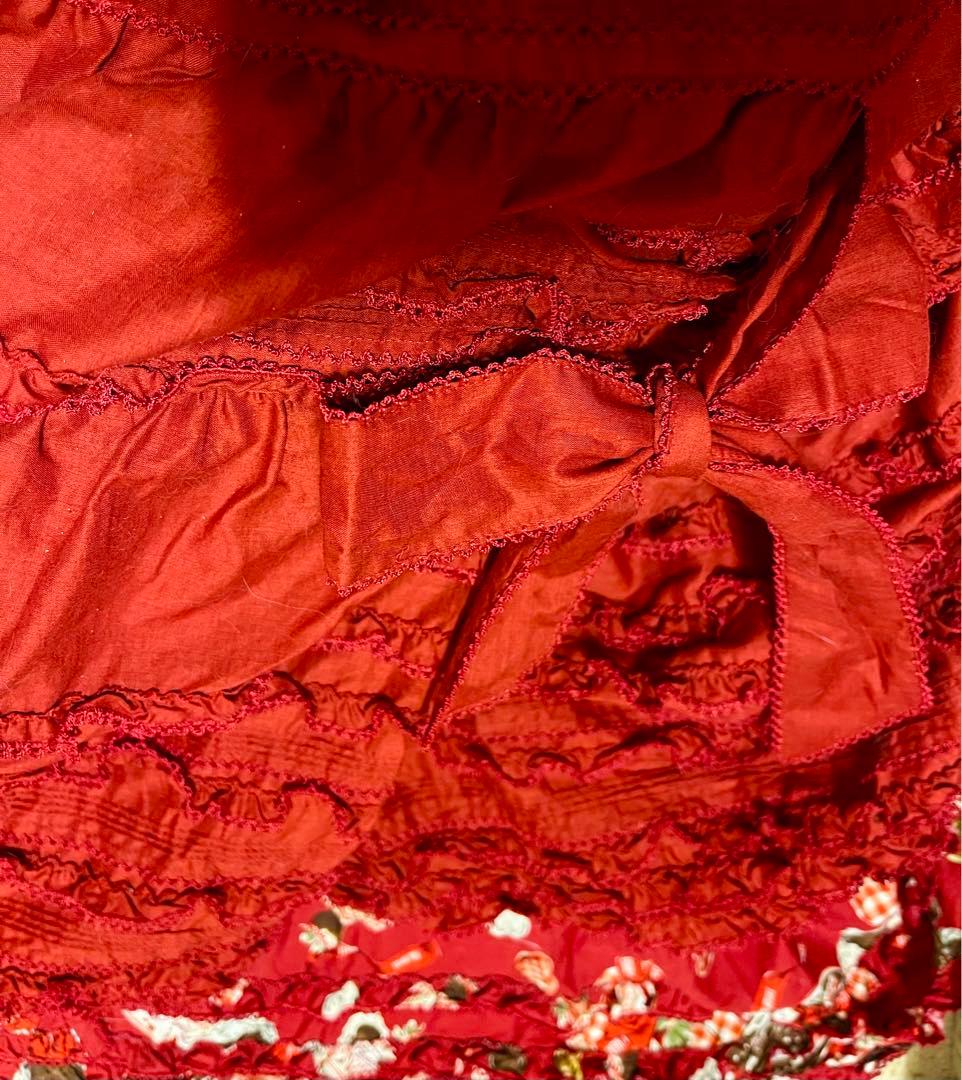 タグ付き新品未使用　ピンクハウス　たくし上げリボン付きローンタブリエ