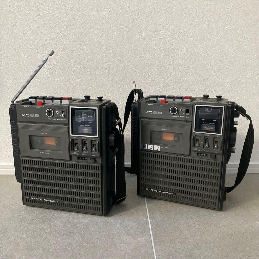 SANYO ラジカセ MR4000 ジャンク 2セット 昭和レトロ