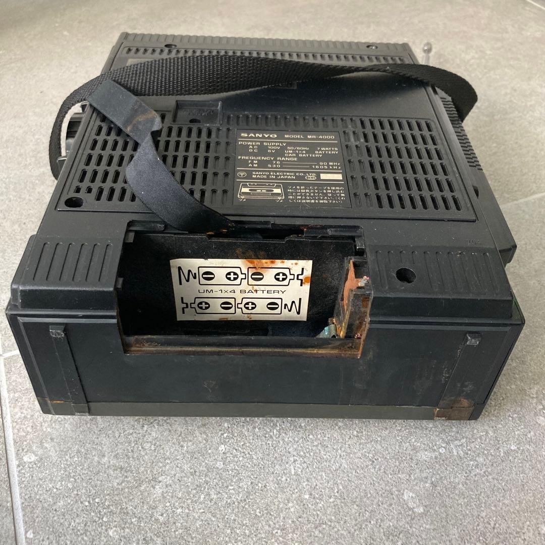 SANYO ラジカセ MR4000 ジャンク 2セット 昭和レトロ