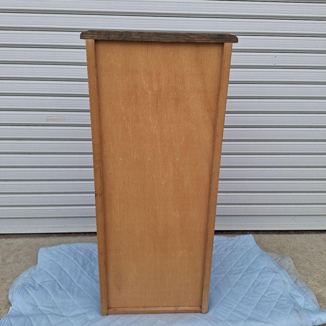 木製ダークブラウンチェスト 5段