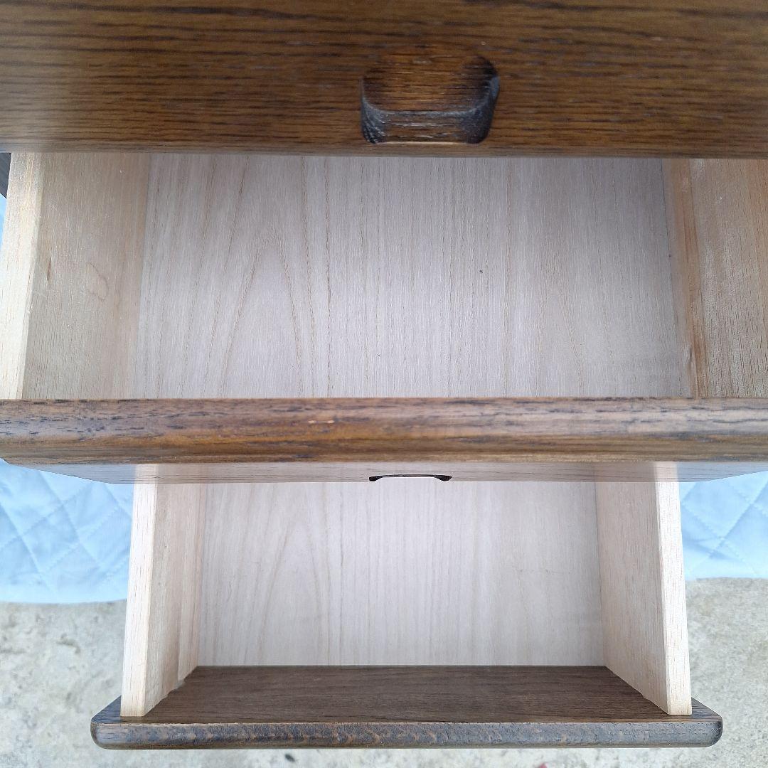 木製ダークブラウンチェスト 5段