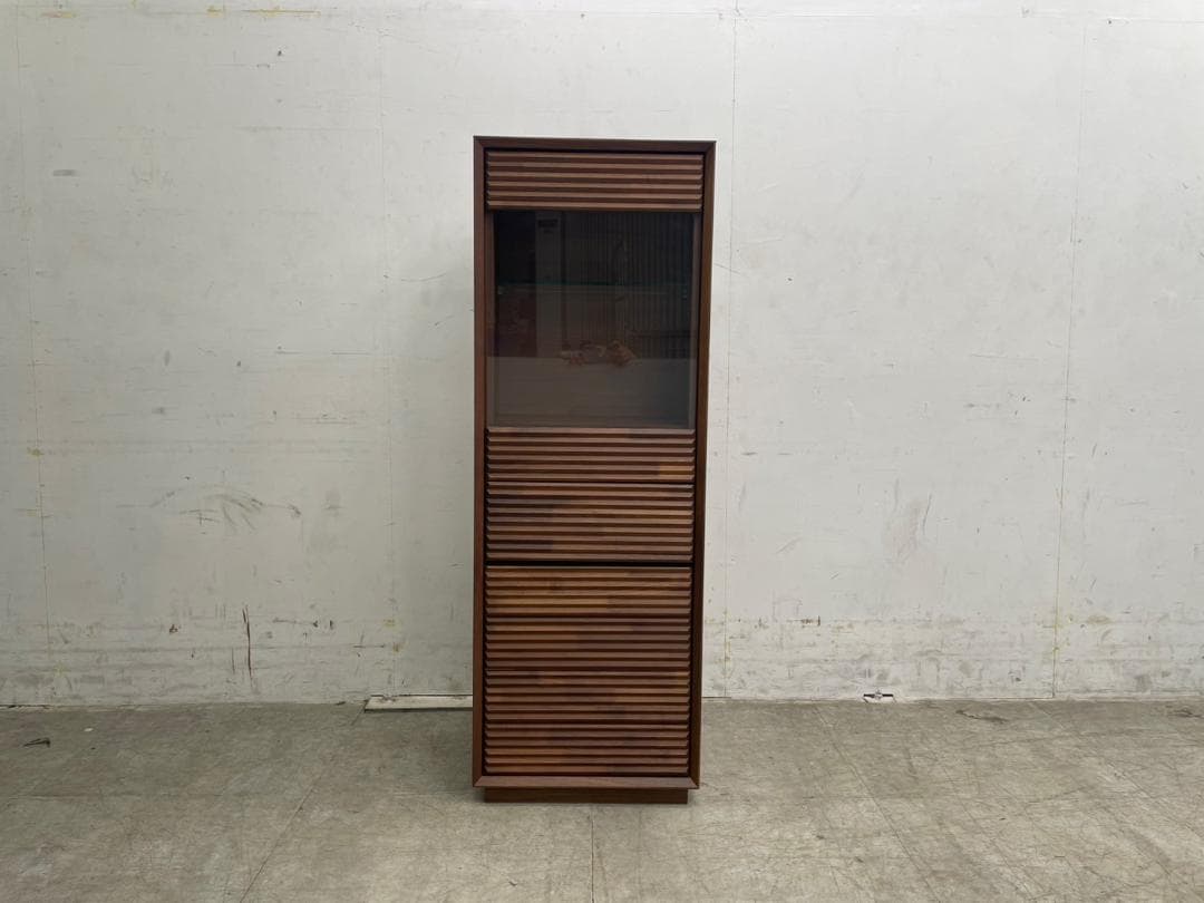 T7470☆展示極美品☆カリモクキャビネット ☆ウォールナット無垢材☆53万