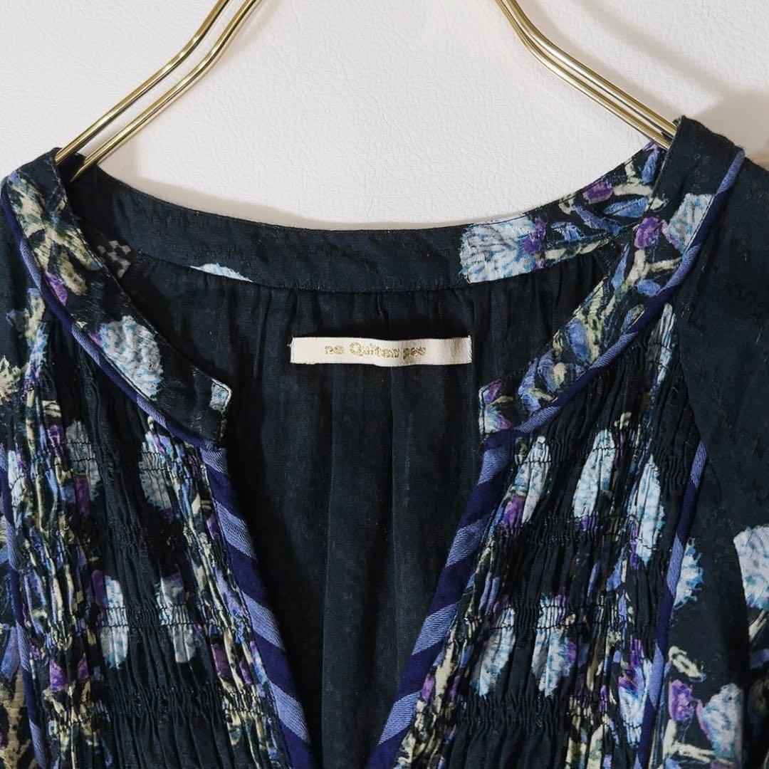 極美品ꕥヌキテパ 2024 完売 コットンジャガードマリーゴールドプリントドレス