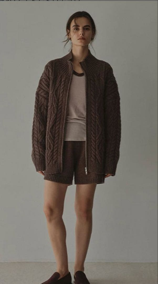 ローゲージニットショートパンツ