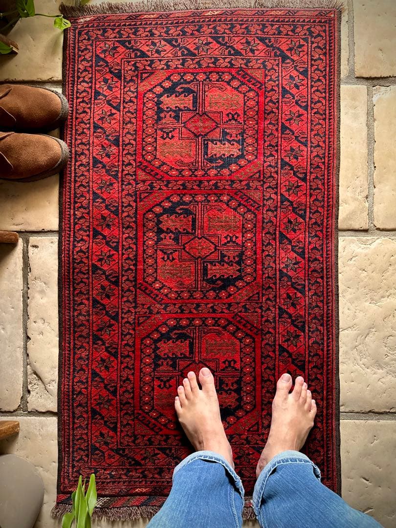 トライバルラグ　ヴィンテージラグ　アフガン　トルクメン　エルサリ　プリミティブ