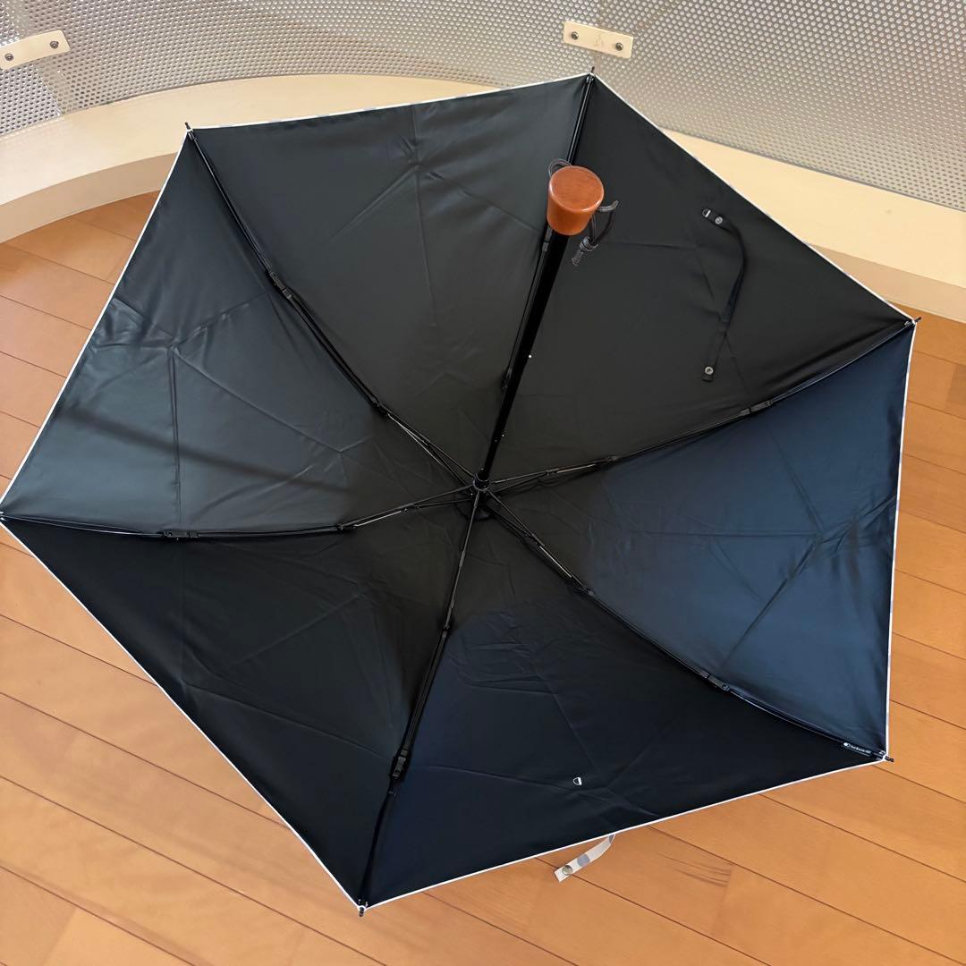 【未使用】サンバリア100 三段折　日傘　水玉