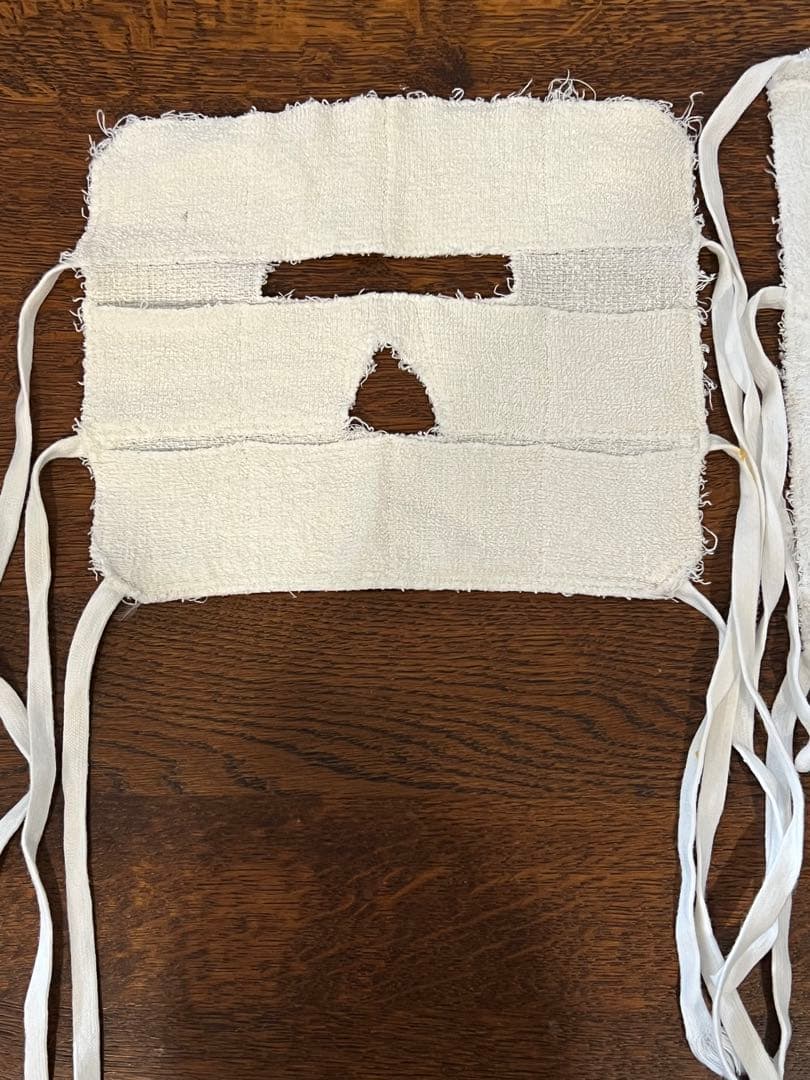 バイオニックセルサーと布マスク1枚、手作り布マスク(背中、デコルテ、腕、足)