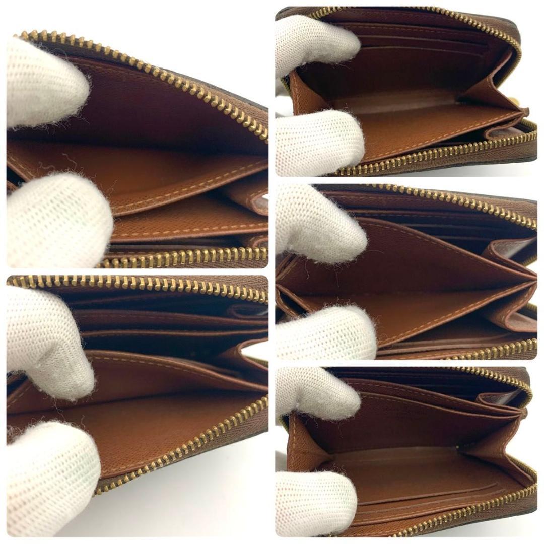 鑑定済み ルイヴィトン ジッピーパース 財布 コンパクト ケース 茶