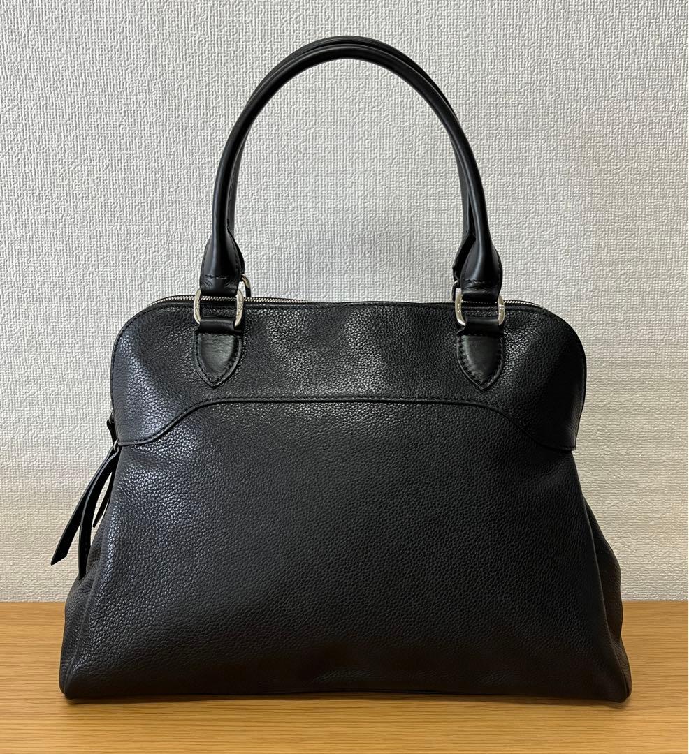 Bow LONGCHAMP ロンシャン レザーハンドバッグ