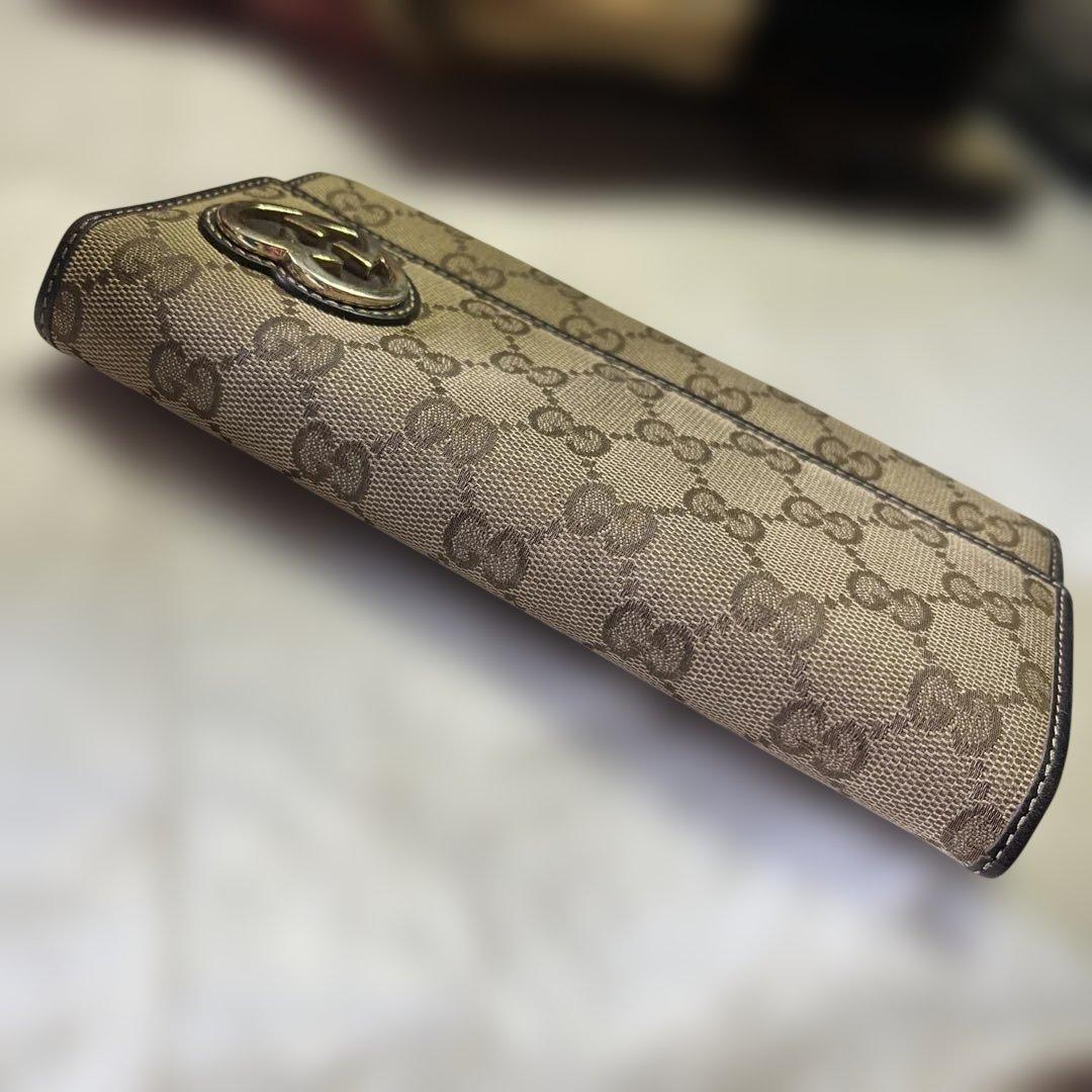本日限定価格　GUCCI グッチ　二つ折り長財布　GGキャンバス　ラブリーハート