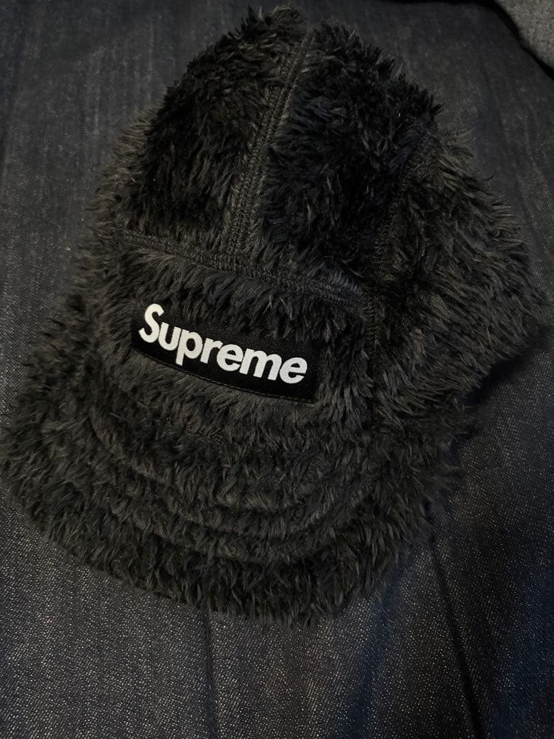 帽子 Supreme Fuzzy Camp Cap black