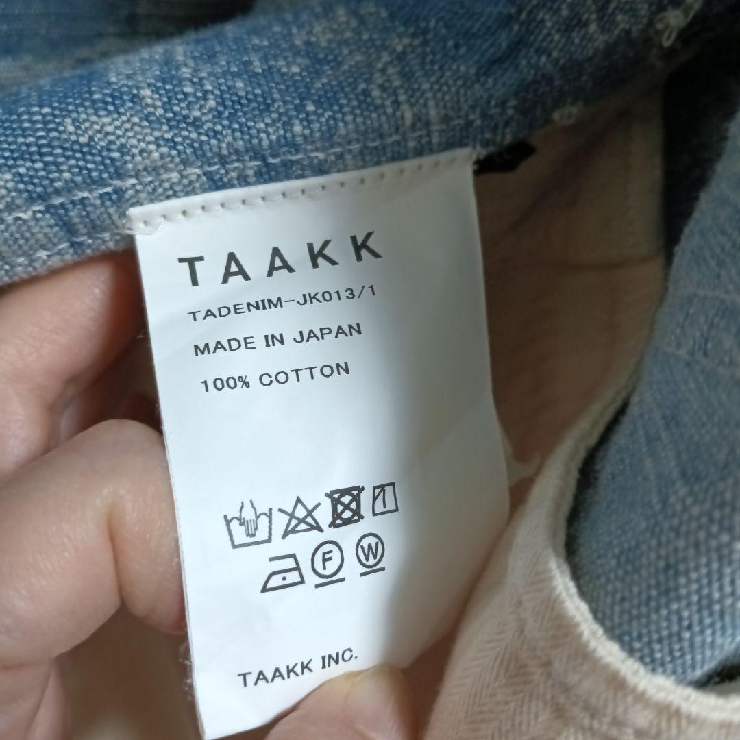 taakk デニムジャケット サイズ3 ライトブルー