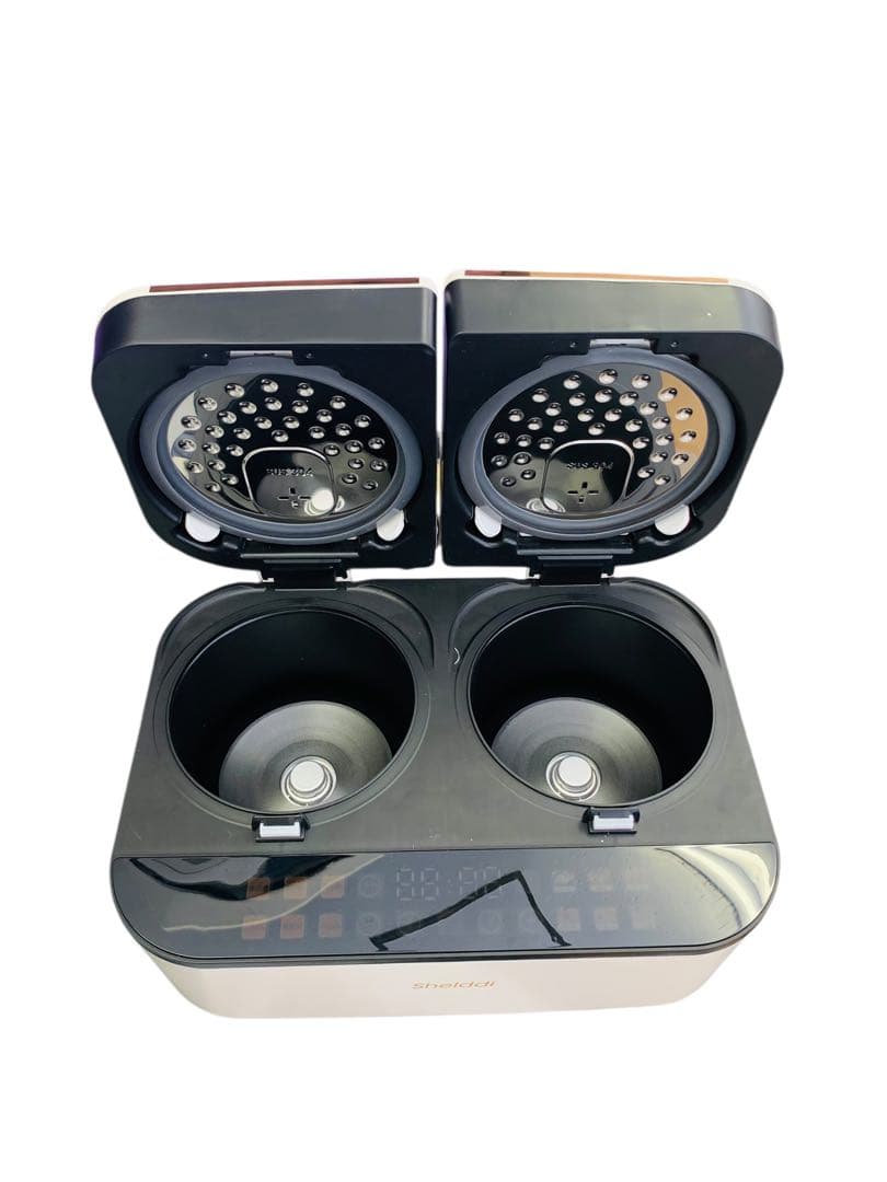 【開封済・未使用】Shelddi 炊飯器 ダブルインナー SDC-060-W