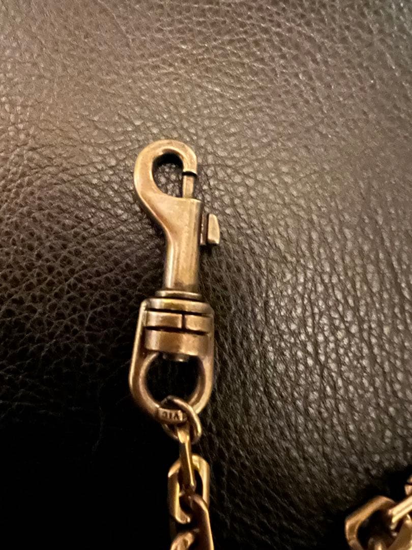 アンプジャパン　ウォレットチェーン　　ブラス製　ダブルクリップ　タグ付き