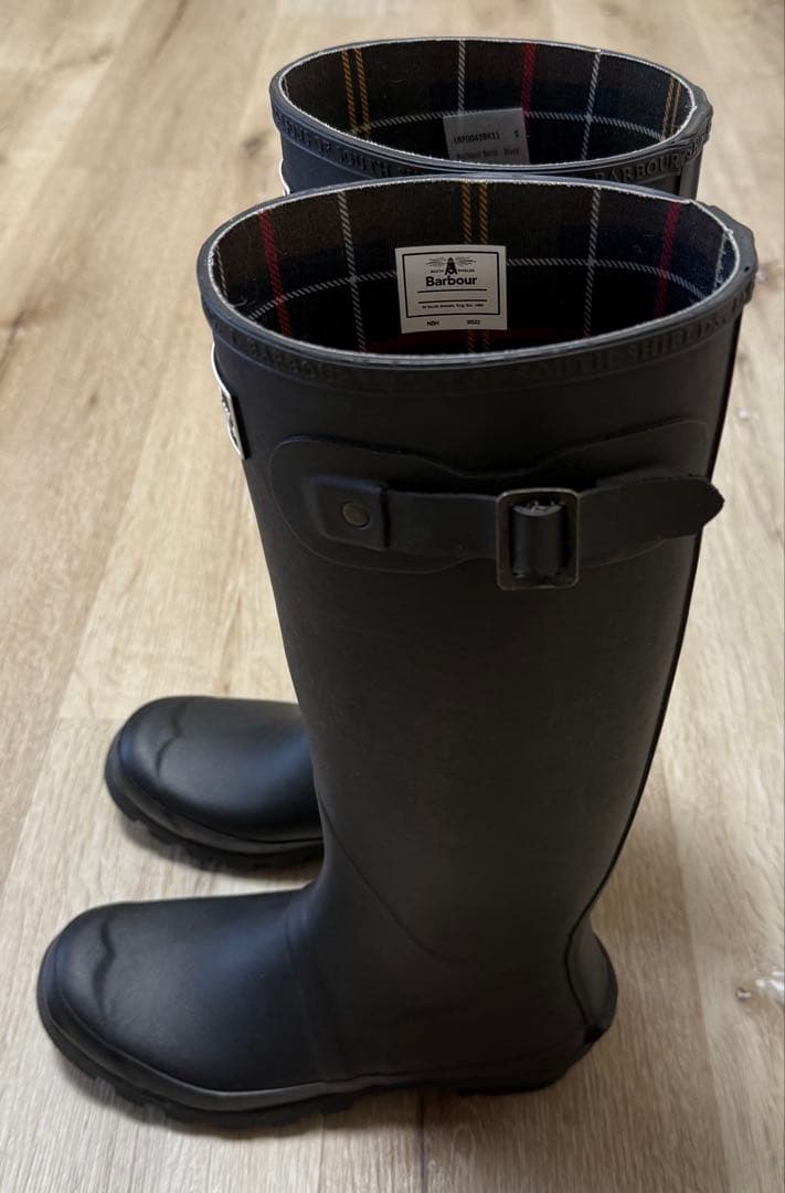 BARBOUR Bede サイドストラップ レインブーツ