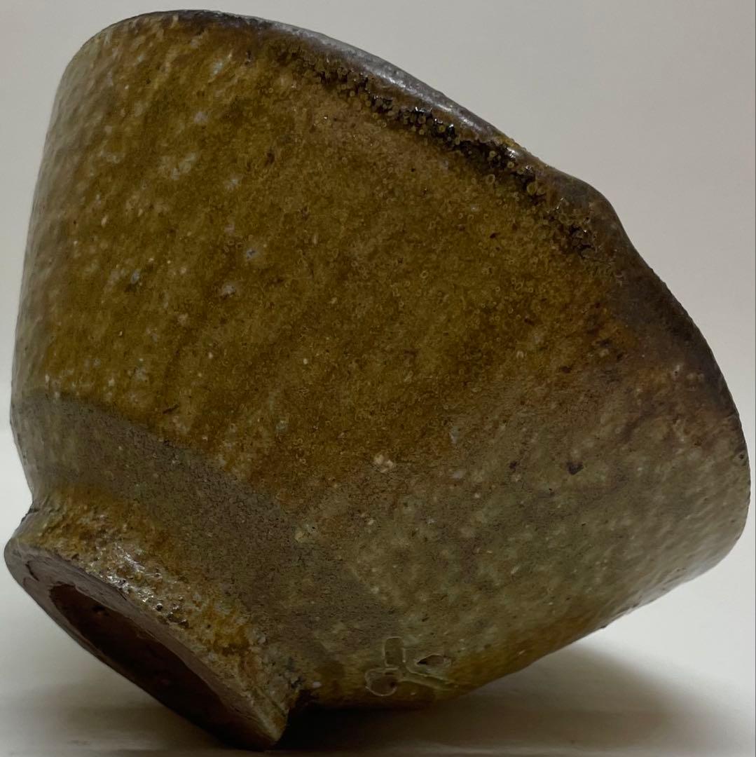 人間国宝　藤原啓　備前茶碗　緋襷　共箱　共布　栞　L118