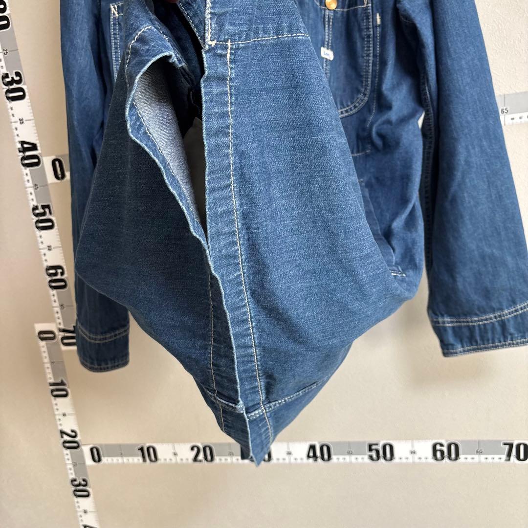 LEE リー カバーオール デニム ジャケット L 濃紺 大きめ ロング コート