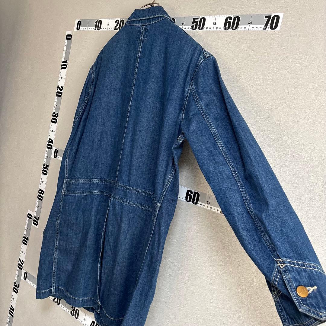 LEE リー カバーオール デニム ジャケット L 濃紺 大きめ ロング コート