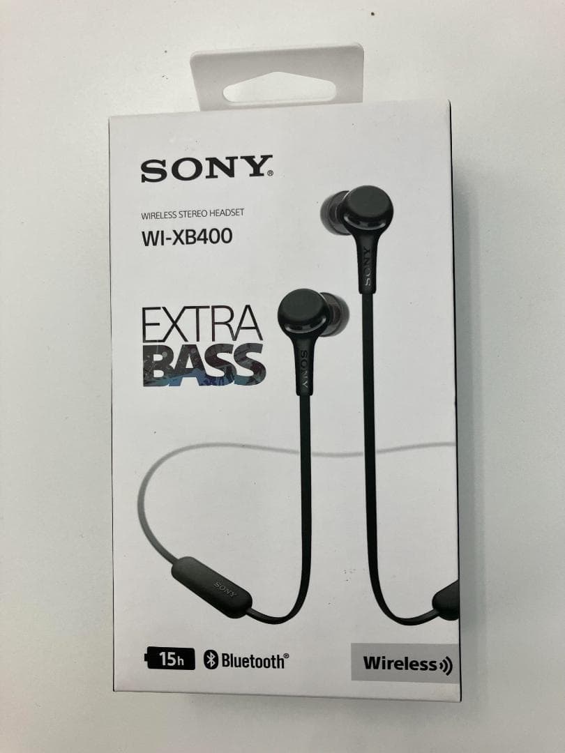【新品・未開封】SONY WI-XB400 ブラック ワイヤレスイヤホン