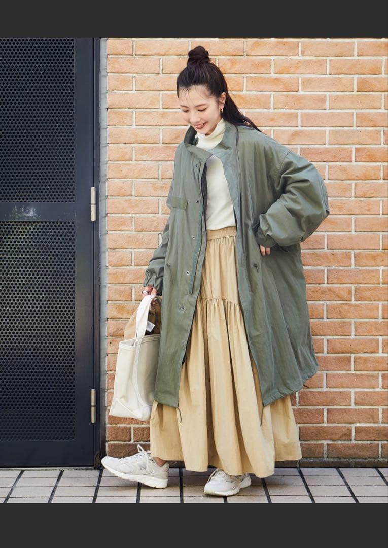 フリークスストア　モッズコート ロング丈　カーキ