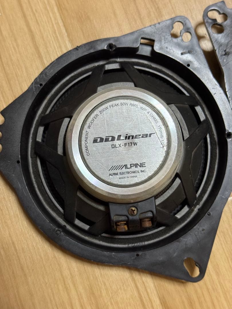 Alpine 17 cm インチスピーカーセット アルパインDLX-F17W