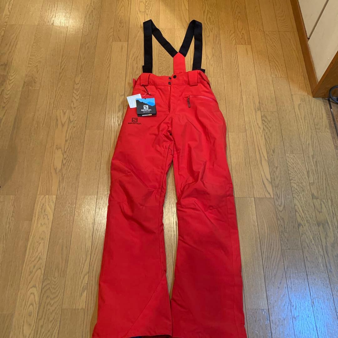 Salomon スキーウェア 赤 Sサイズ　未使用