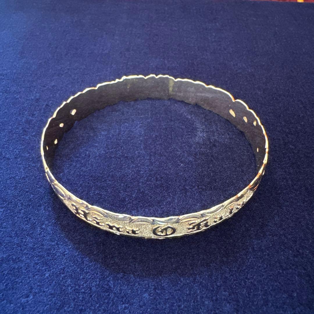 ア*ラ様 【VINTAGE 】HAWAIIAN JEWELRY バングル 14K