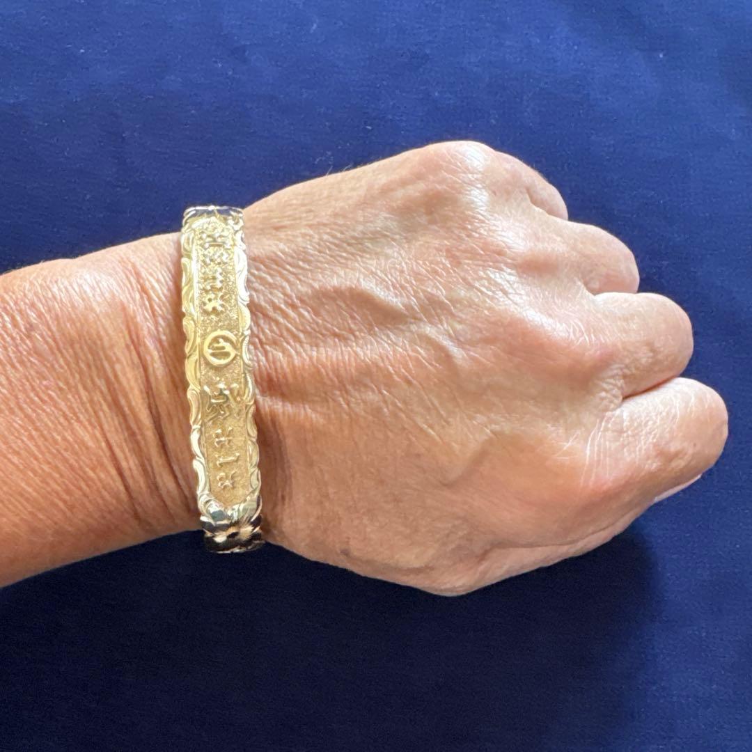 ア*ラ様 【VINTAGE 】HAWAIIAN JEWELRY バングル 14K