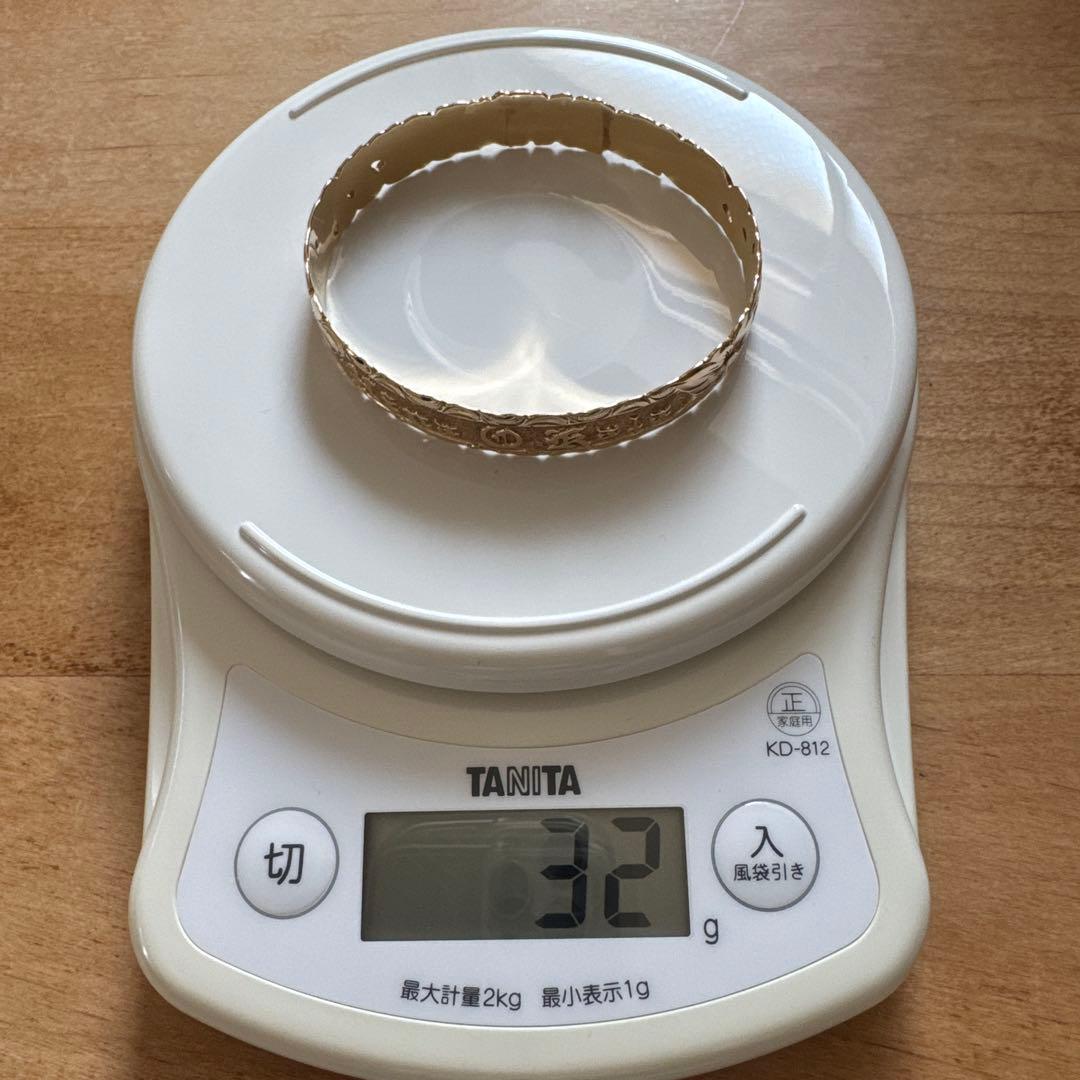 ア*ラ様 【VINTAGE 】HAWAIIAN JEWELRY バングル 14K