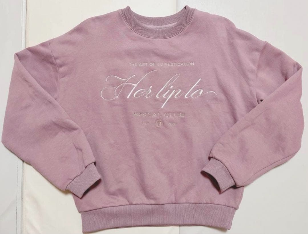 herlipto スウェット トレーナー ピンク