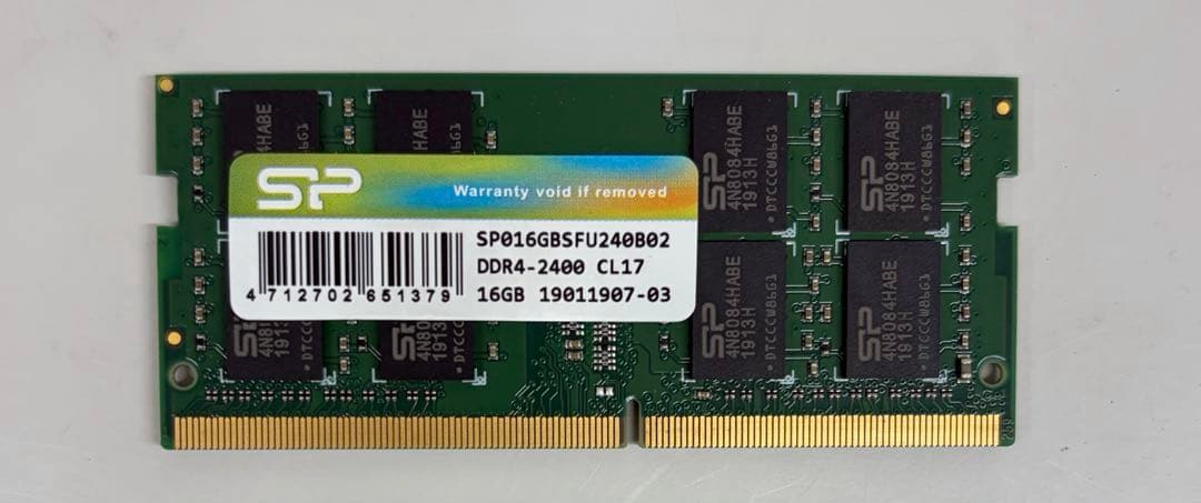 SP DDR4-2400 CL17 メモリ 16GB