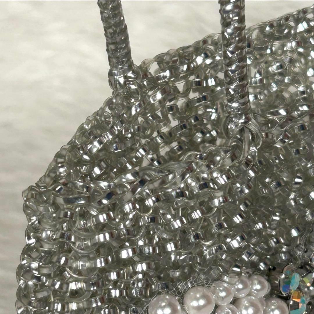 【極美品】ANTEPRIMA　アンテプリマ　ワイヤーバッグ　シルバー リボン