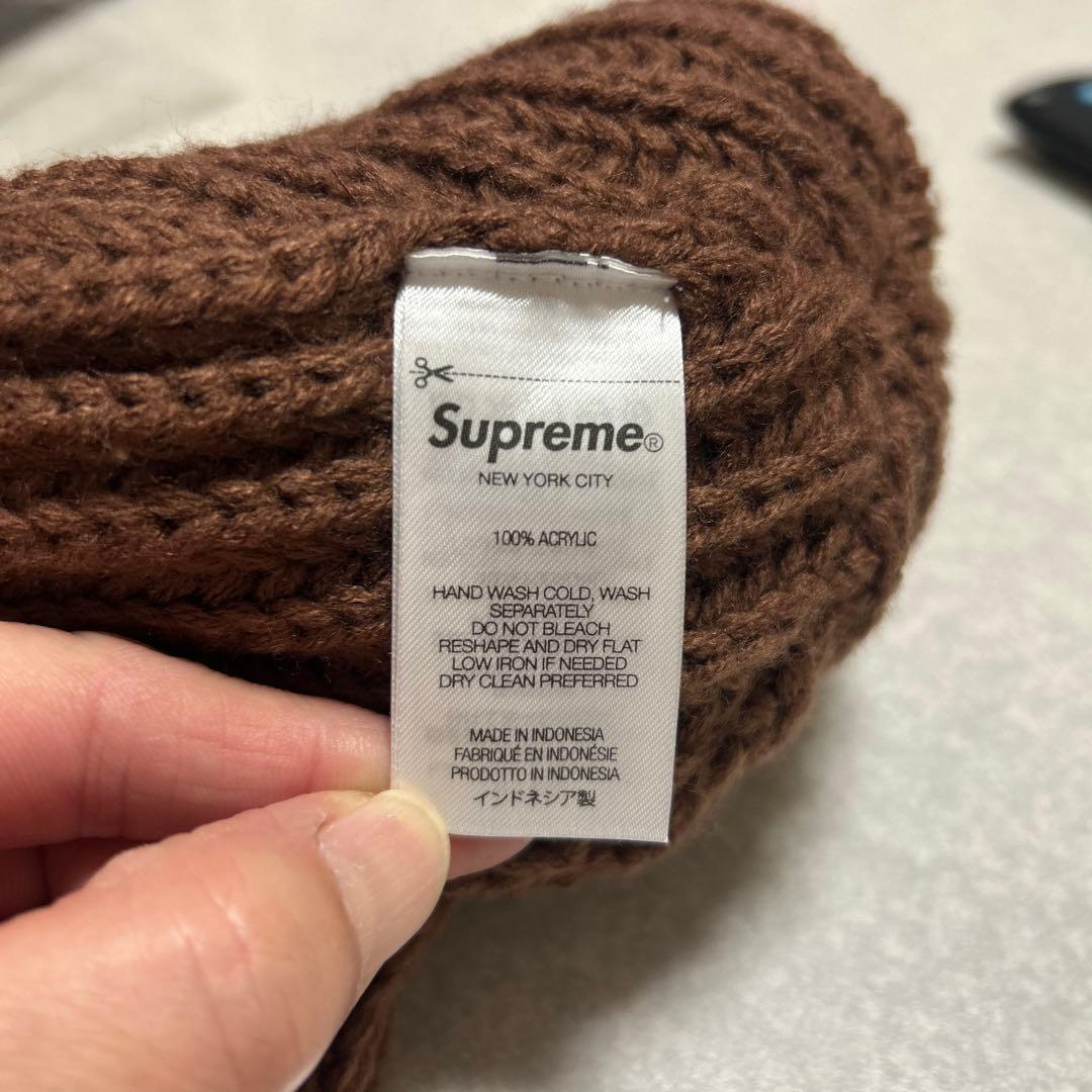 Supreme ニット帽 ブラウン