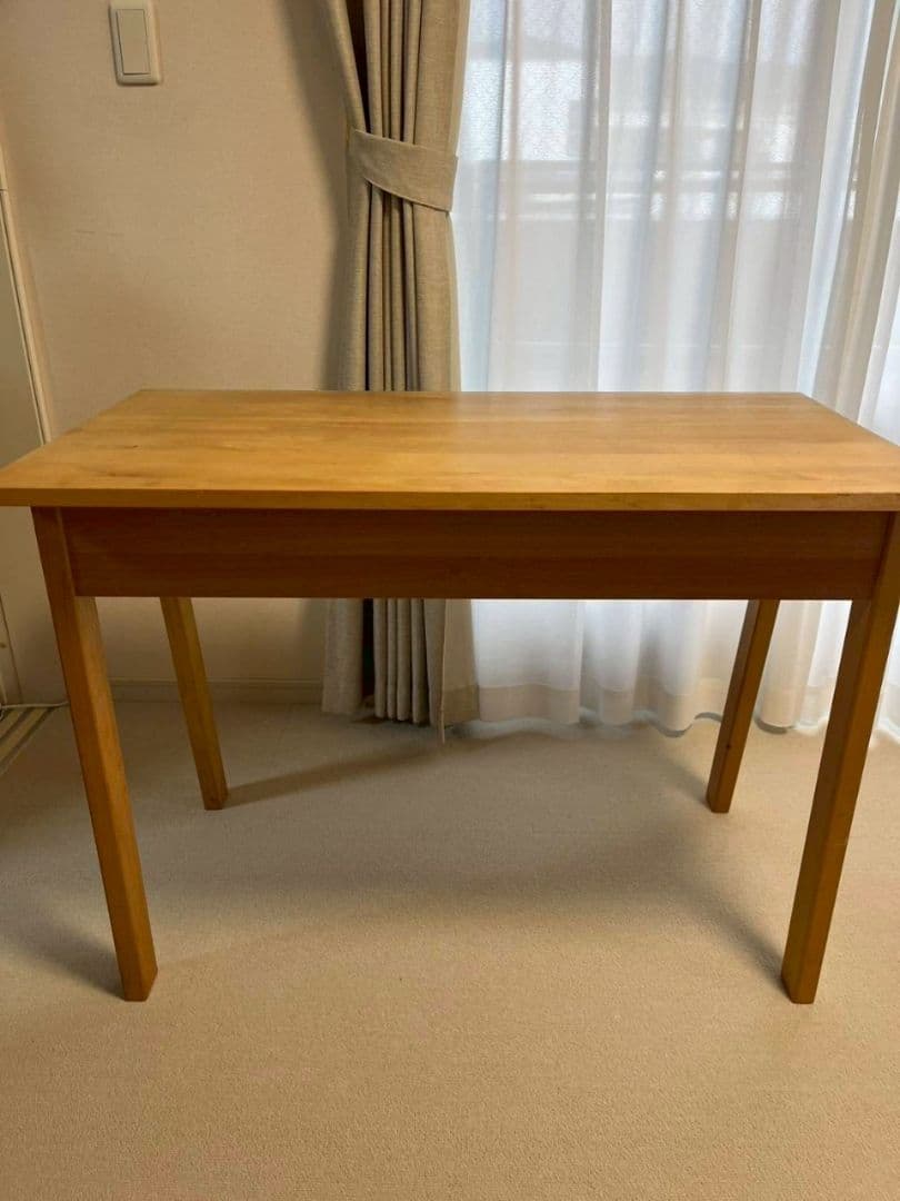 ナチュラルウッド デスク 引き出し付き（デスクのみ）