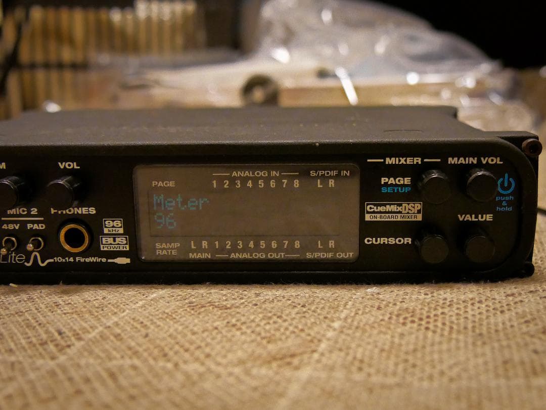 MOTU UltraLite mk1 ＋Firewireカード 動作確認済