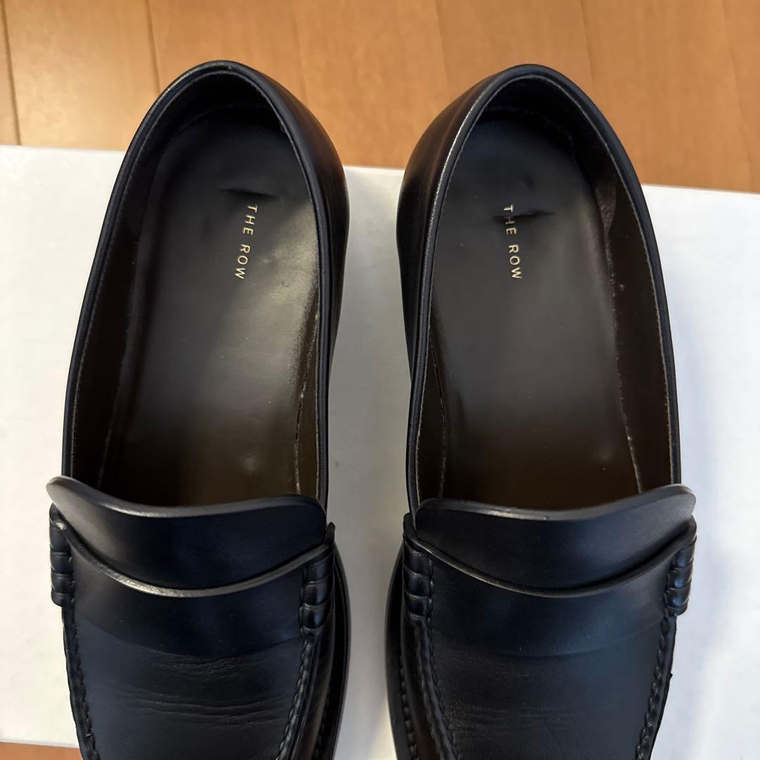 靴 THE ROW NOVUS MOCASSIN BLACK