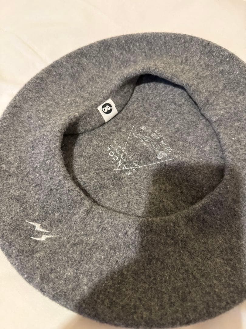 90s グッドイナフ × EC x KANGOL ベレー帽 グレー 藤原ヒロシ