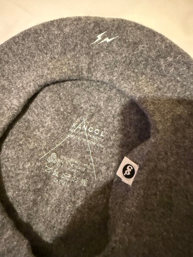 90s グッドイナフ × EC x KANGOL ベレー帽 グレー 藤原ヒロシ