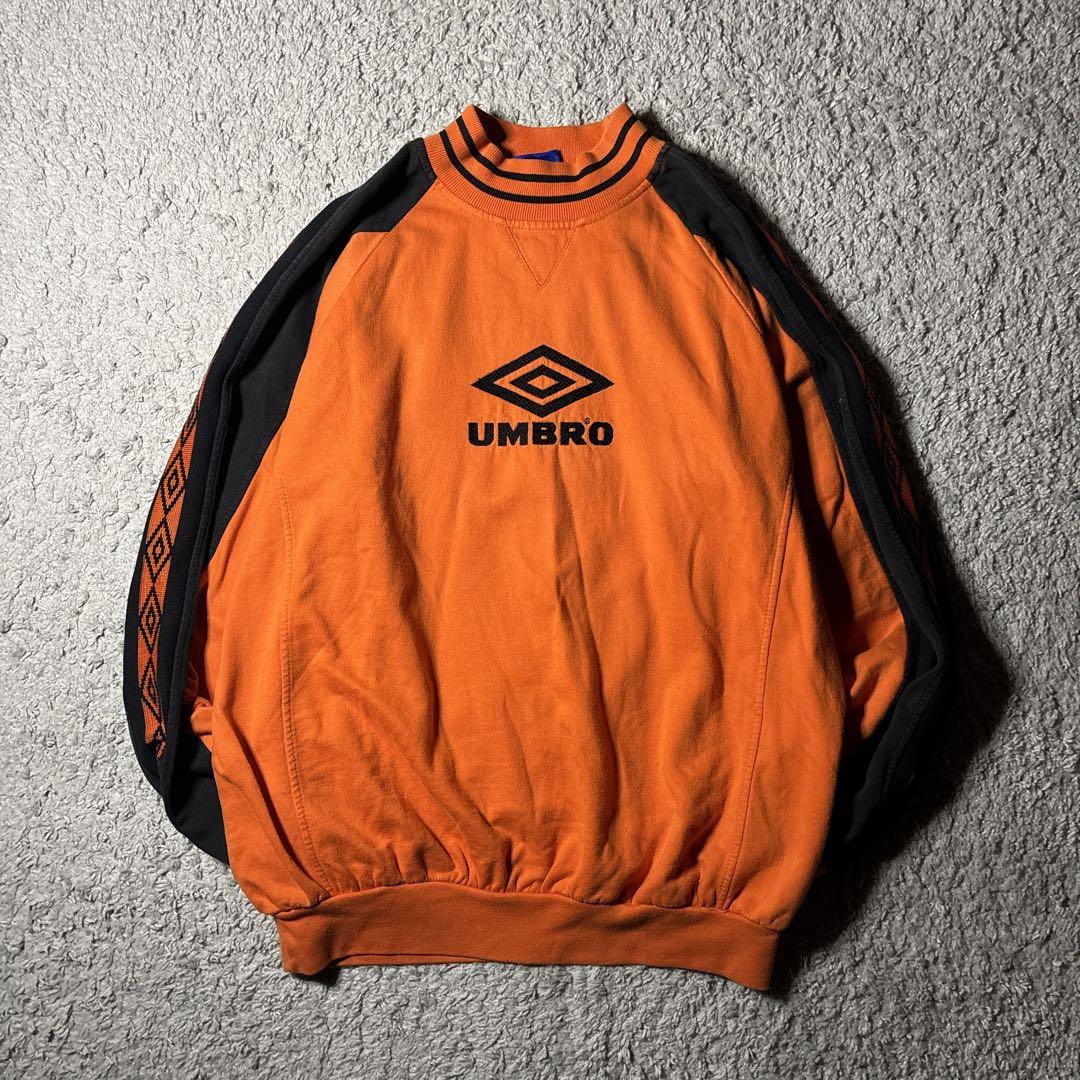 アンブロ　スウェット　90s トレーナー　刺繍デザイン　ヴィンテージ　古着