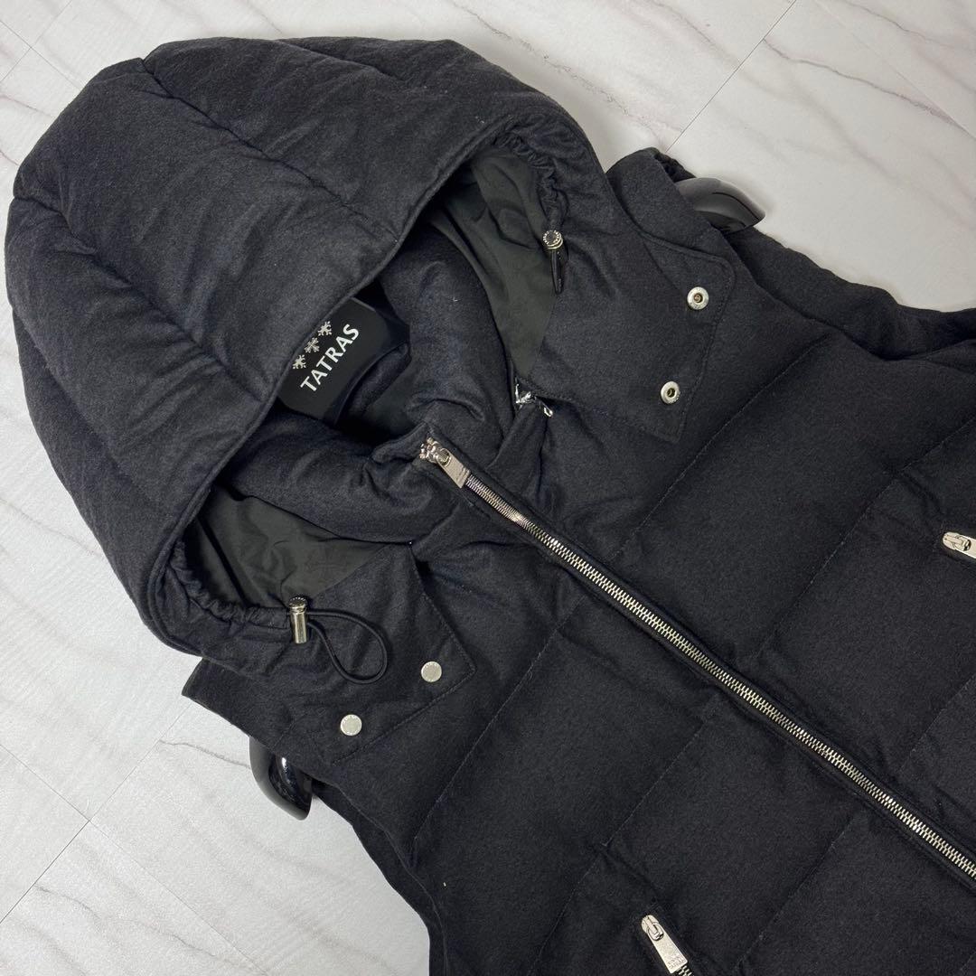 美品✨Lサイズ TATRAS 高級Rライン LEONARDO ダウンベストグレー