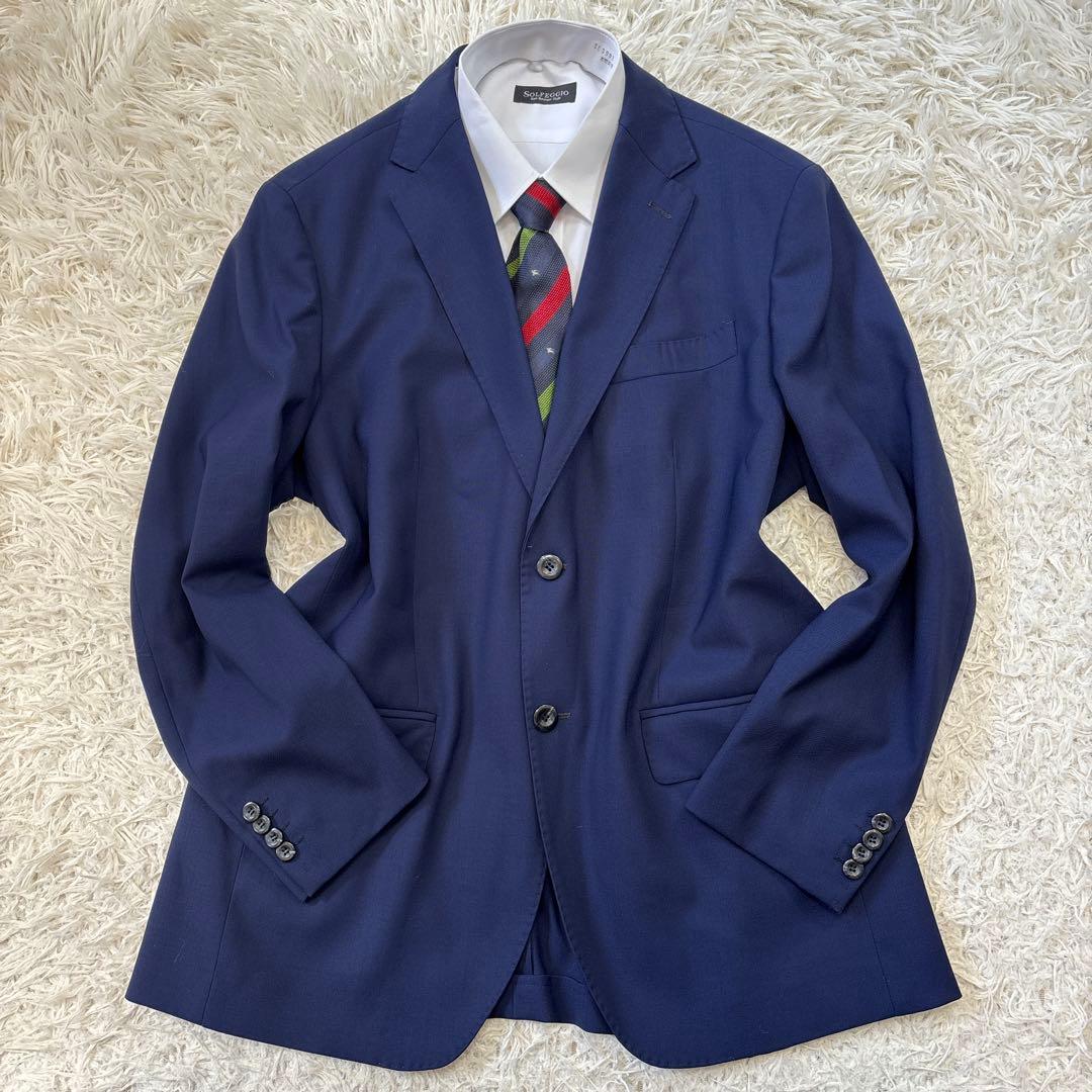 超美品☆【ルチアーノ　ディ　マルティナ】イタリア製　現行近年　ネイビー　54